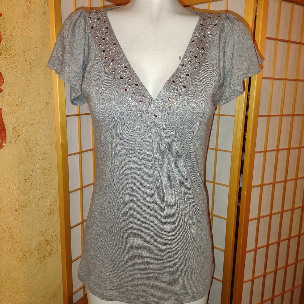 Express embellished top, large, NEW with Tags